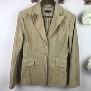 ☀️ $10 SALE!Mango Corduroy Tan Blazer sz 8